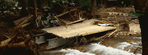 damaged bridge