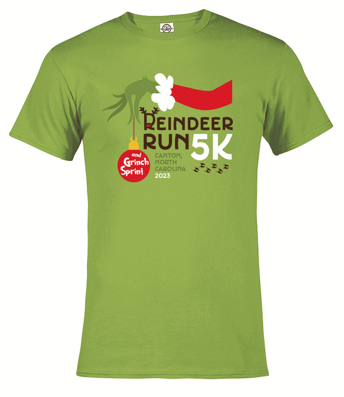 reindeer run tshirt