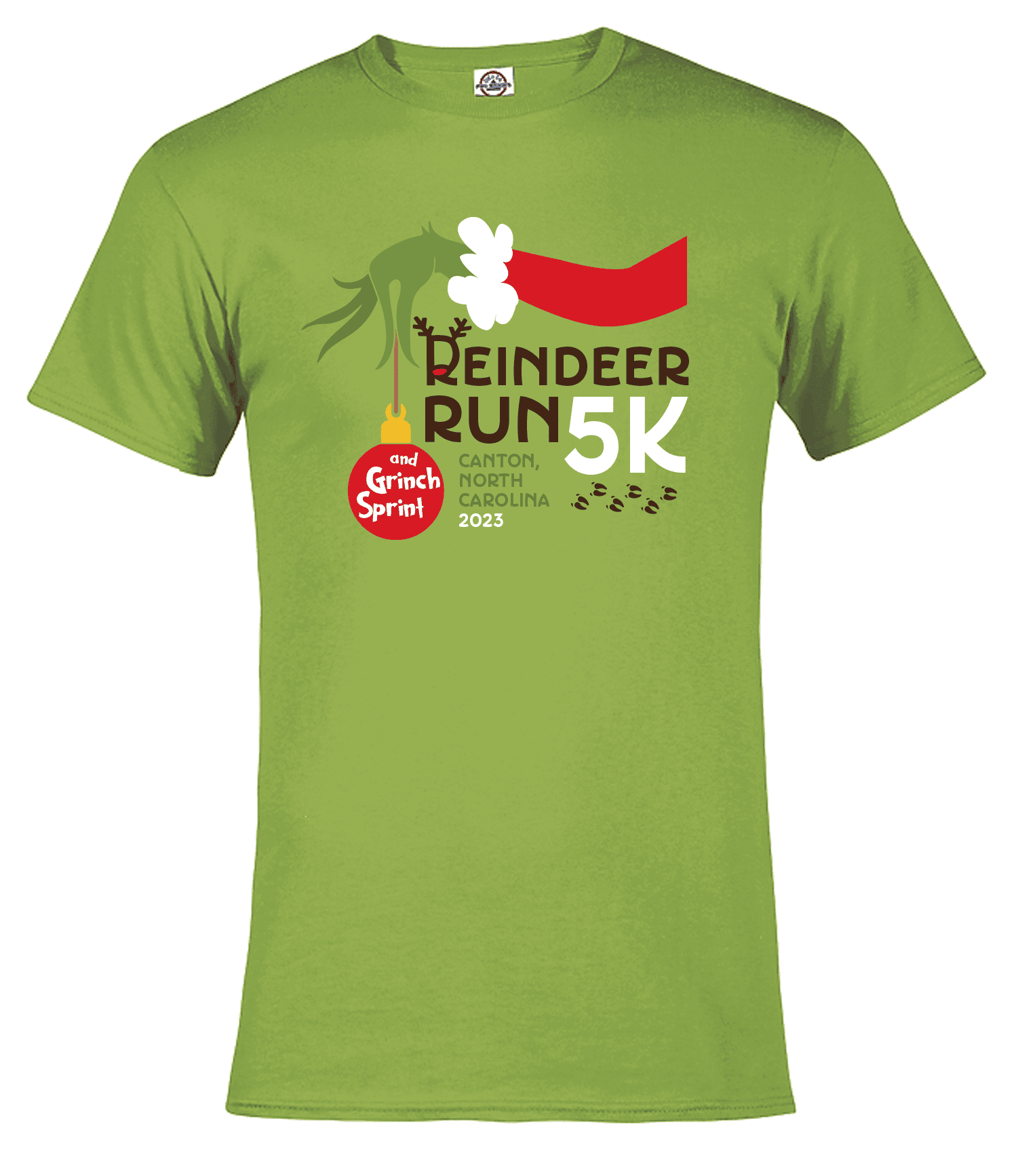reindeer run tshirt
