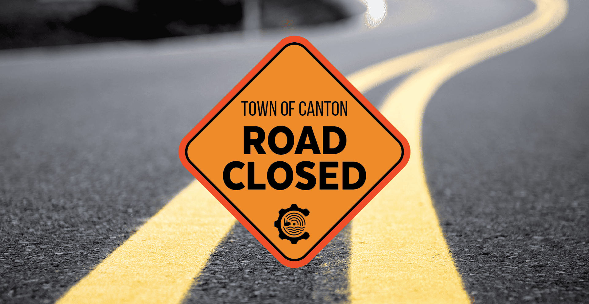 road closed post